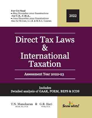  Buy DIRECT TAX LAWS & INTERNATIONAL TAXATION